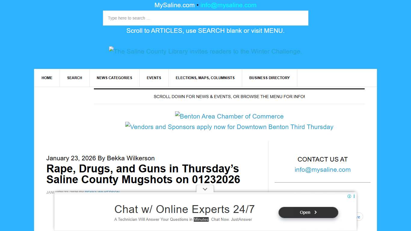 Rape, Drugs, and Guns in Thursday’s Saline County Mugshots on 01232026 - MySaline